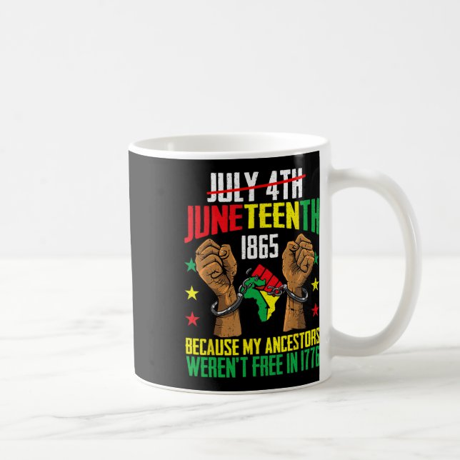 My Ancestors Weren't Free In 1776  Coffee Mug (Right)