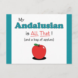 My Andalusian is All That! Funny Horse Postcard