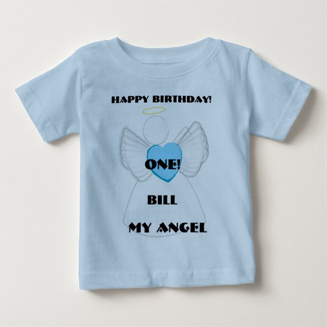 My Angel 1st Birthday-Customize Baby T-Shirt (Front)