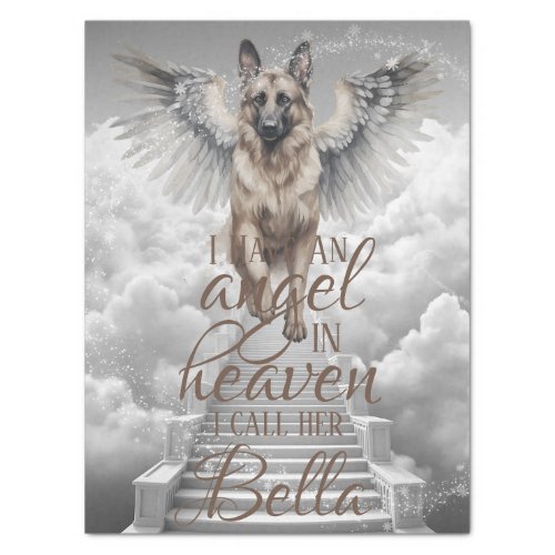 My Angel German Shepherd Dog In Heaven Memorial Tissue Paper