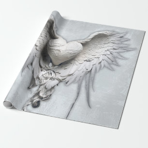 My Angel Heart, Winged Heart Wrapping Paper