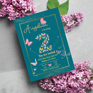 My angel is turning two: my butterfly's birthday invitation