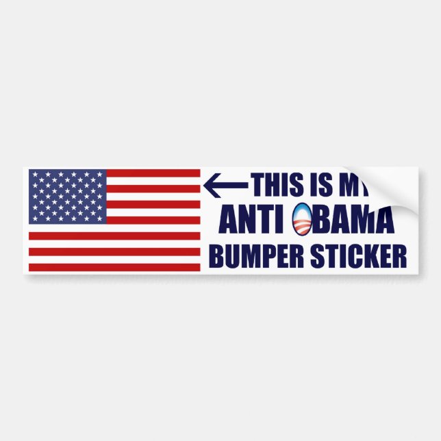 My Anti Obama Bumper Sticker (Front)