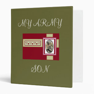 MY ARMY SON Binder...ADD YOUR OWN PHOTO Binder