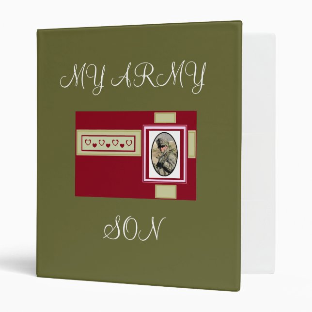 MY ARMY SON Binder...ADD YOUR OWN PHOTO Binder (Front/Inside)
