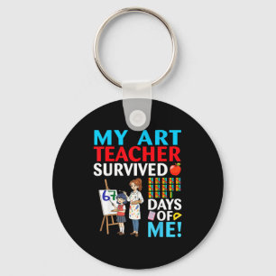 My Art Teacher Survived 67 Days Of Me Student Back Keychain