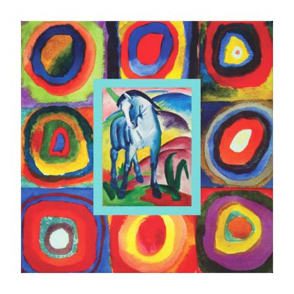 My Artful Blue Horse Canvas Print