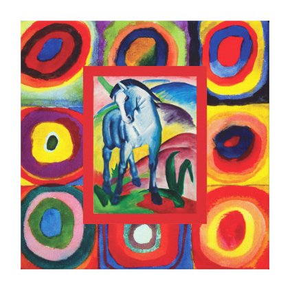 My Artful Blue Horse Canvas Print