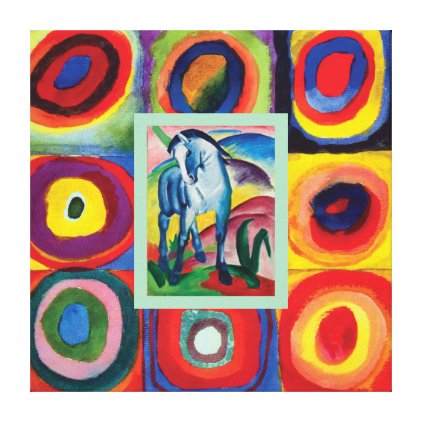 My Artful Blue Horse Canvas Print