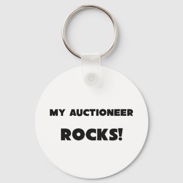 MY Auctioneer ROCKS! Keychain (Front)