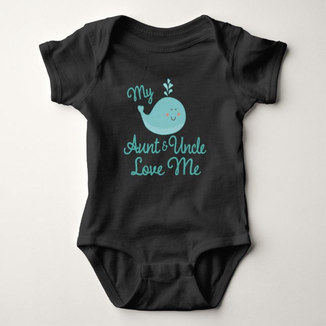 My Aunt and Uncle Love Me Baby Bodysuit (Front)