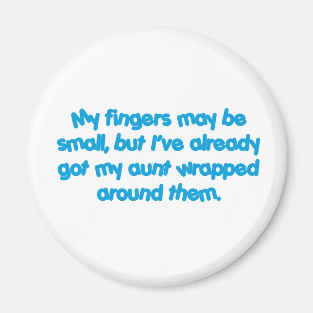 My Aunt's Wrapped (Blue) Magnet (Front)