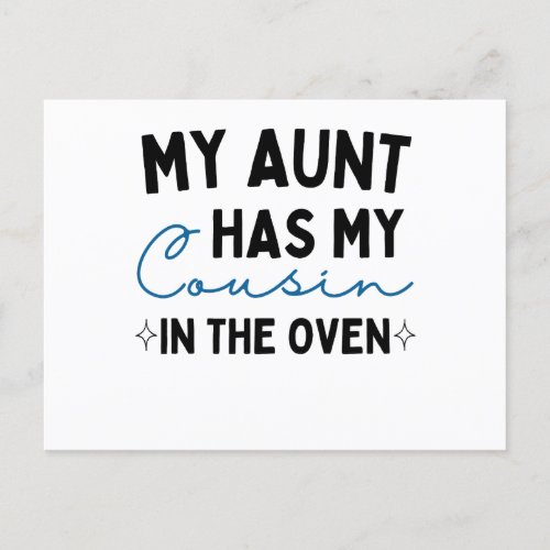 My Aunt Has My Cousin In The Oven Postcard