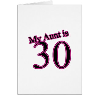 My Aunt is 30 Cards