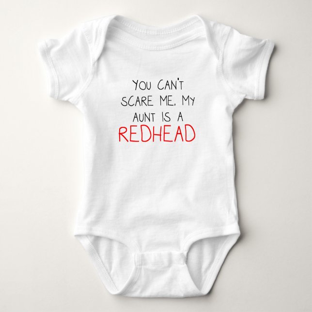 My Aunt Is A Redhead Baby Bodysuit (Front)