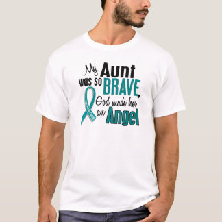 My Aunt Is An Angel 1 Ovarian Cancer T-Shirt