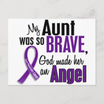 My Aunt Is An Angel Pancreatic Cancer Postcard