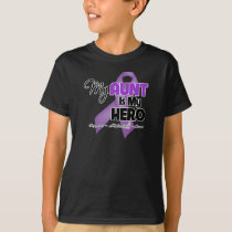 My Aunt is My Hero - Purple Ribbon T-Shirt