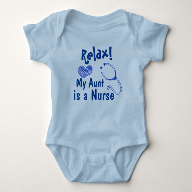 My Aunt is Nurse Baby Bodysuit (Front)