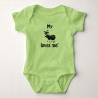 My aunt loves me - baby clothes baby bodysuit