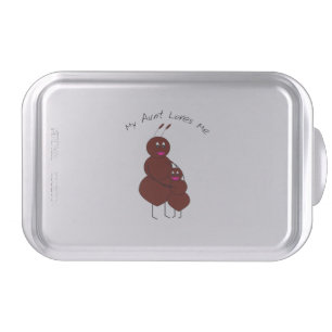 My Aunt Loves Me Cute Ant Family Hug Cake Pan