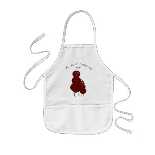My Aunt Loves Me Cute Ant Pun Cartoon Family Kids' Apron