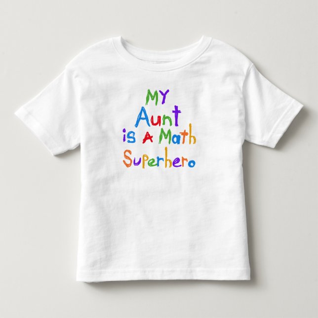 My Aunt Math Superhero T-shirts and Gifts (Front)