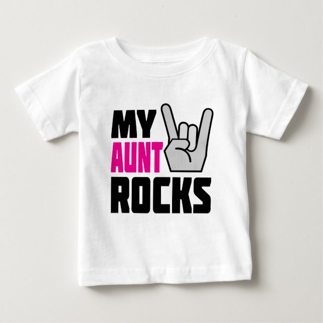 My Aunt Rocks Baby T-Shirt (Front)