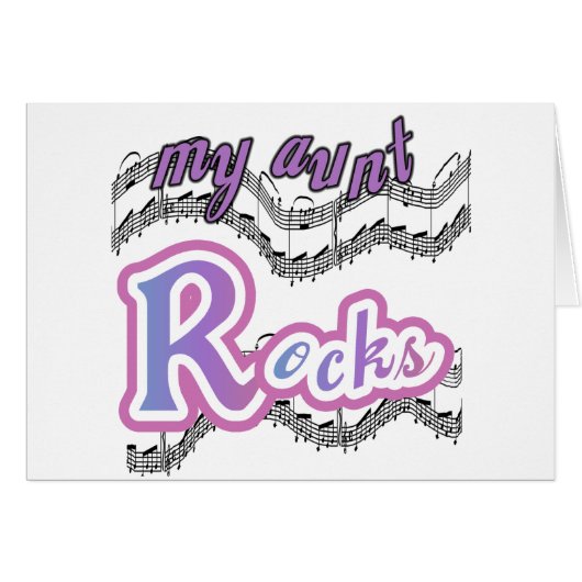 My Aunt Rocks Tshirts and Gifts (Front Horizontal)