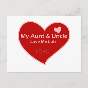My Aunt & Uncle Love Me Postcard