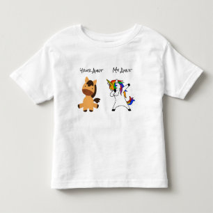 My Aunt Your Horse Unicorn Art Humor Niece Nephew Toddler T-shirt