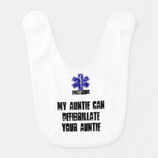 My Auntie Can Defibrillate Your Auntie Baby Bib