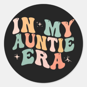 My Auntie Era Baby Mothers Day Classic Round Sticker