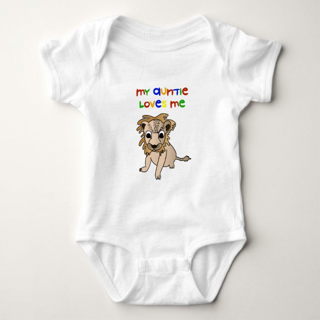 My Auntie Loves Me Baby Bodysuit (Front)