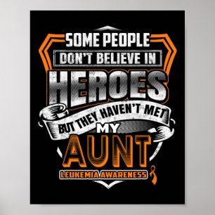 My Aunt's Fight Is My Fight Leukemia Awareness 2 Poster