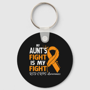 My Aunt's Fight Is My Fight Rsd Crps Awareness Fea Keychain