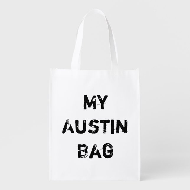 My Austin TX Reusable Grocery Bag (Front)
