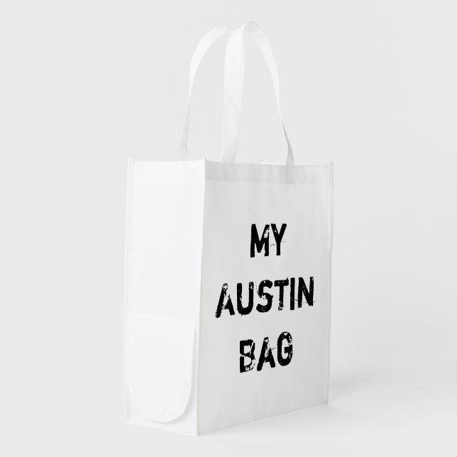 My Austin TX Reusable Grocery Bag (Front Side)