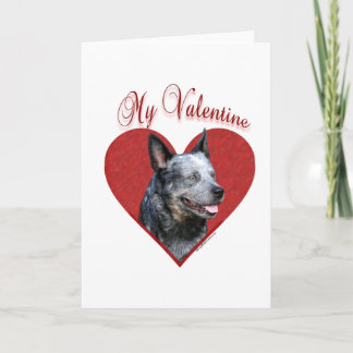 My Australian Cattle Dog Valentine Holiday Card