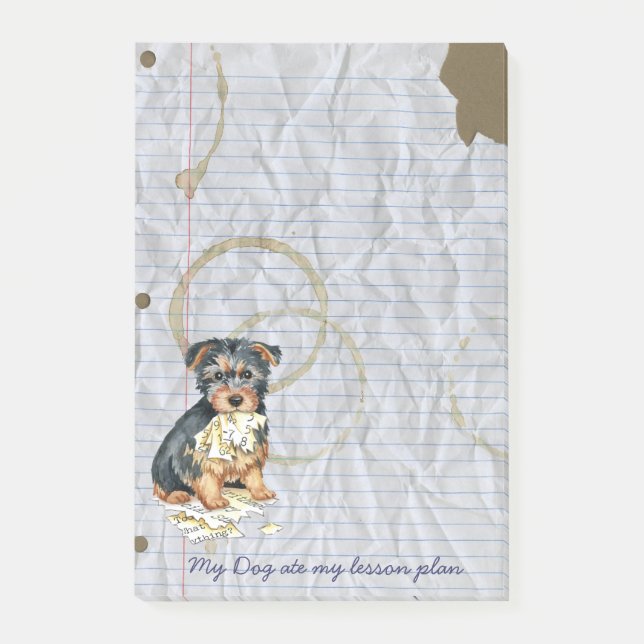 My Australian Terrier Ate My Lesson Plan Post-it Notes (Front)