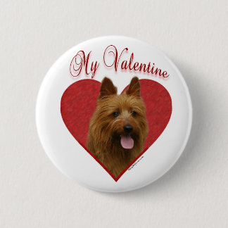 My Australian Terrier Valentine Button