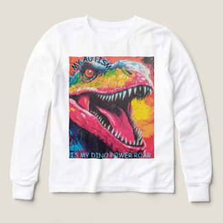 my autism dino  Tri-Blend shirts
