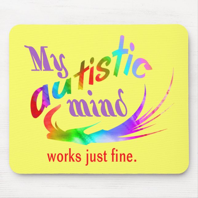 My Autistic Mind Mousepad (Front)