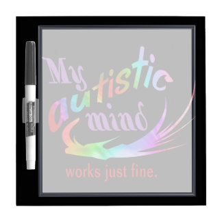 My Autistic Mind Small Dry Erase Board