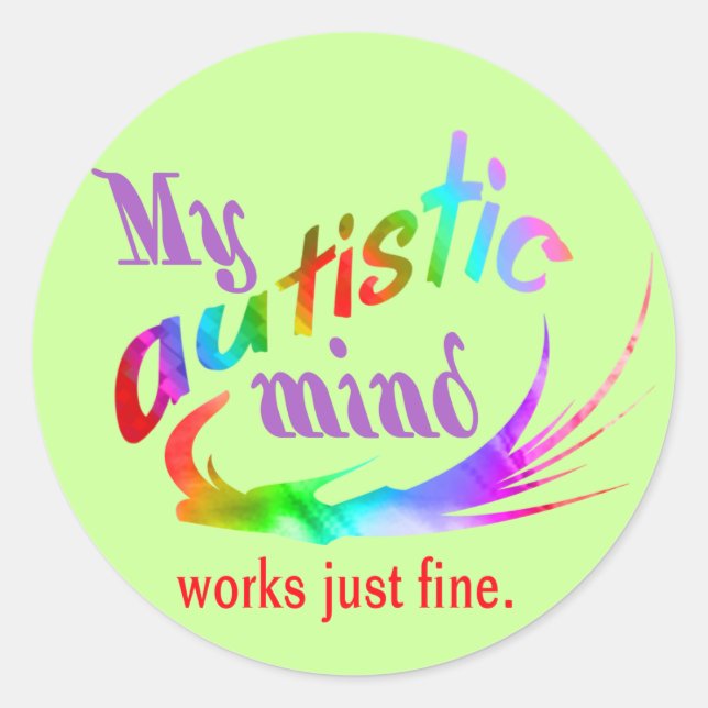 My Autistic Mind Stickers (Front)