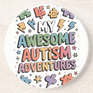 My Awesome Autism Advantages Coaster