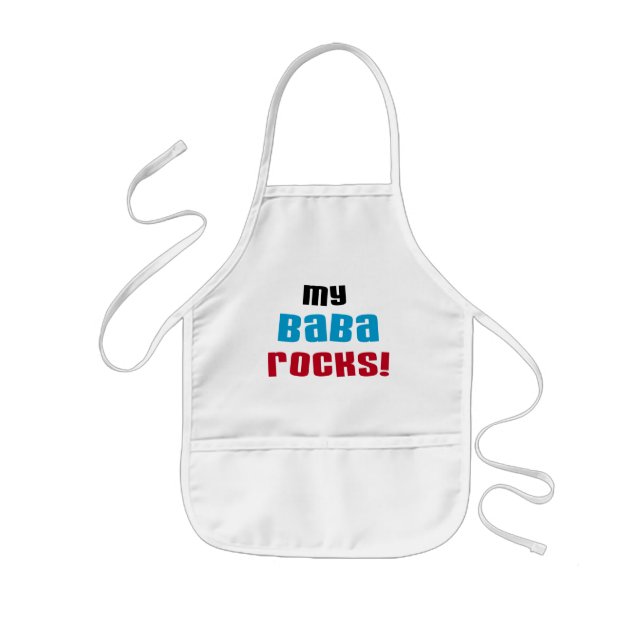 My Baba Rocks T-shirts and Gifts Kids' Apron (Front)