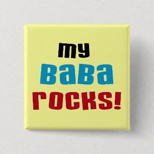 My Baba Rocks T-shirts and Gifts Pinback Button