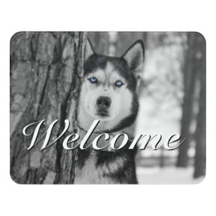 My Baby Blue Eyes Welcome Door Sign