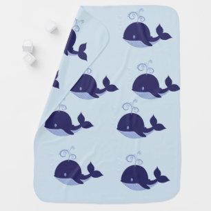 My Baby Blue Whale Blanket